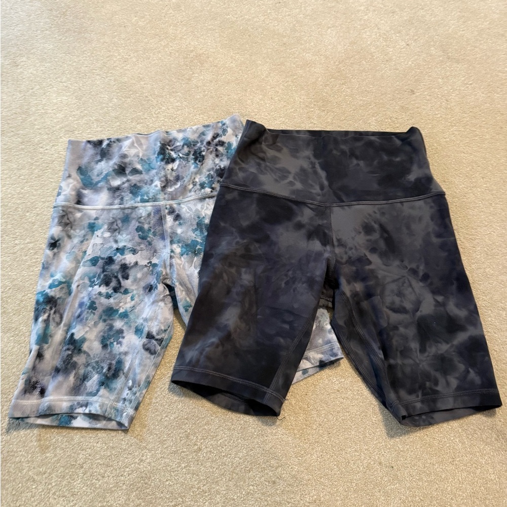 Set of 2 Lululemon align 8” bike shorts size 4